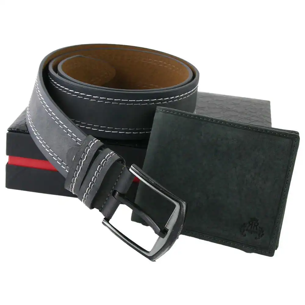 Set cadou din piele Portofel cu curea Set cadou din piele Portofel cu curea