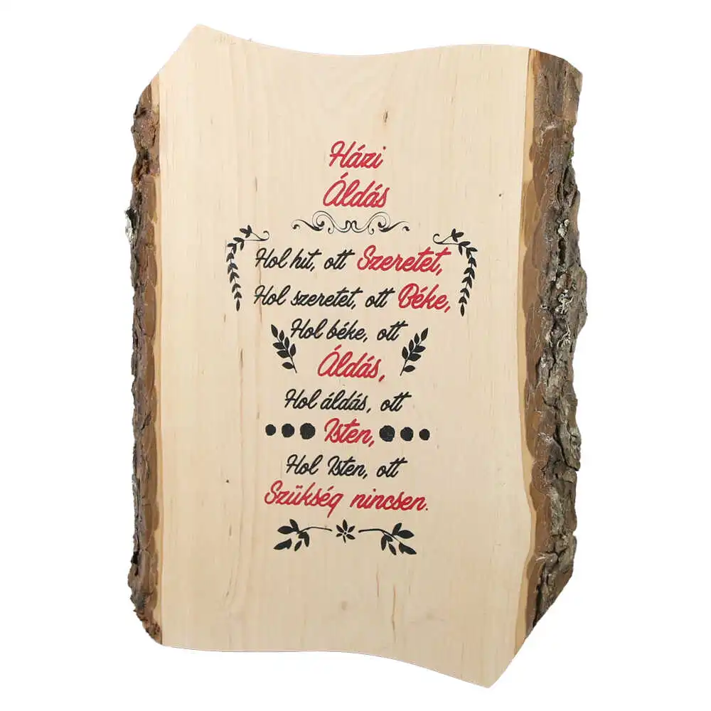 Placheta din lemn "Hazi Aldas" 20x28 cm