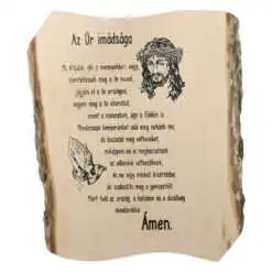 Placheta din lemn "Az Ur imadsaga" 24x28 cm