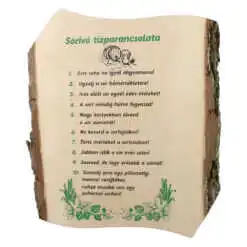 Placheta din lemn "Sorivo Tizparancsolata" 24x28 cm