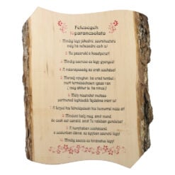 Placheta din lemn "Felesegek Tizparancsolata" 22x28 cm