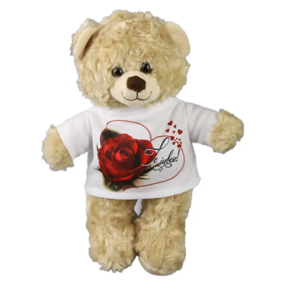 Ursulet din plus cu tricou "Te iubesc!" 28 cm Ursulet din plus cu tricou "Te iubesc!" 28 cm