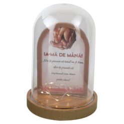 Cupola din plastic cu LED "Ia-ma de mana..." 12x18 cm