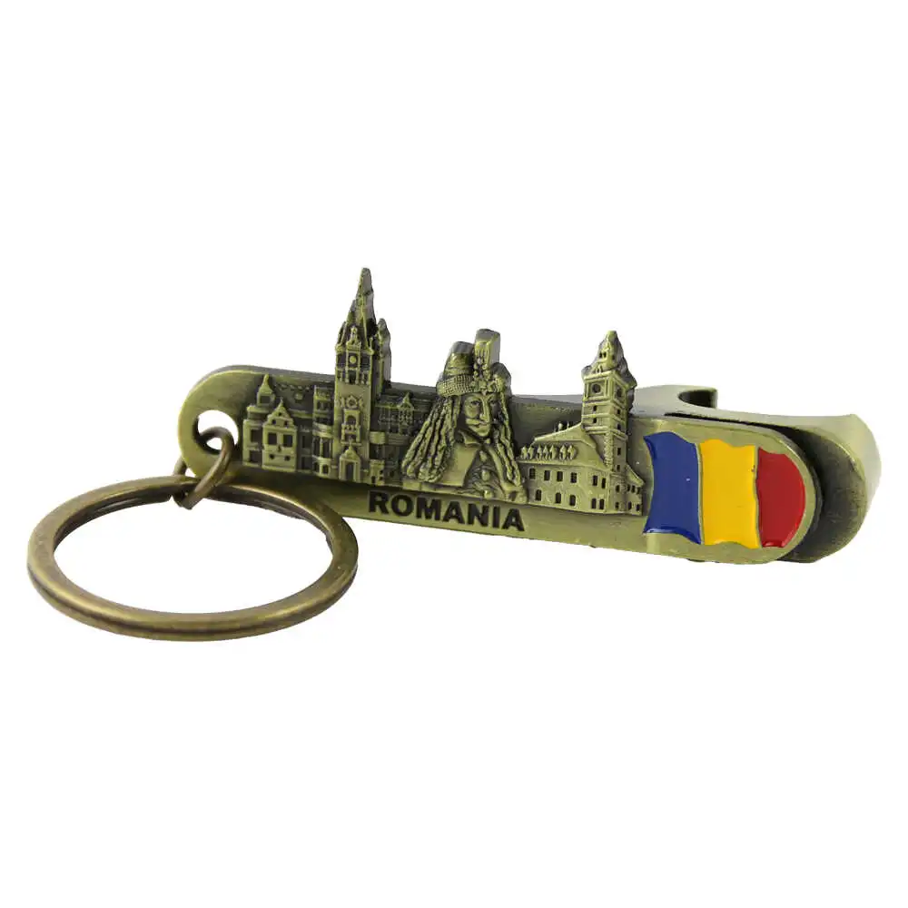 Breloc metalic cu deschizator sticle 7x2 cm Breloc metalic cu deschizator sticle 7x2 cm