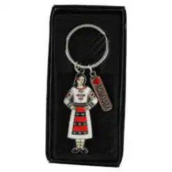 Breloc metalic "I love Romania"