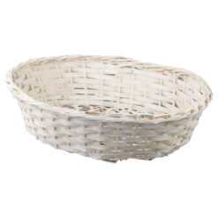 Cos oval din bambus 27x22 cm