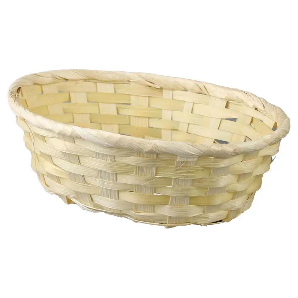 Cos oval din bambus 20x14 cm