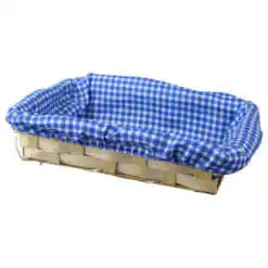 Cos din bambus cu husa textila 21x13 cm