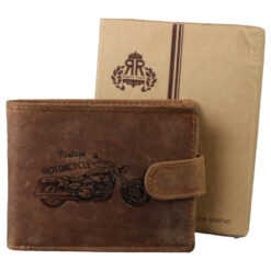 Portofel barbatesc din piele 12x9.5 cm