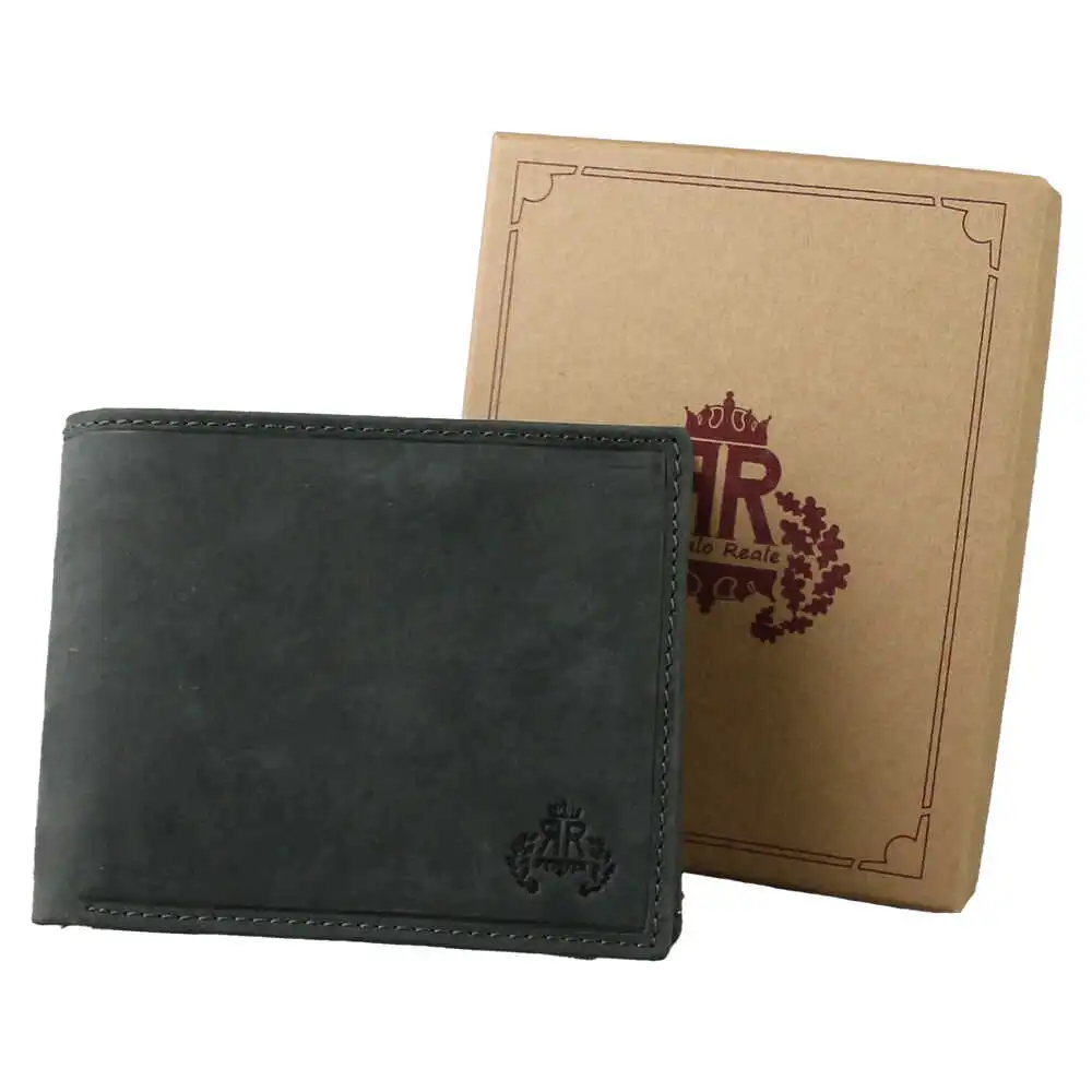 Portofel barbatesc din piele 12x9.5 cm