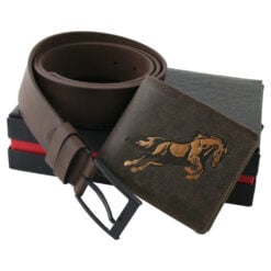 Set cadou din piele Portofel cu curea