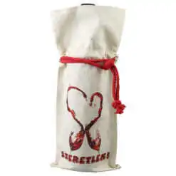 Sacosa textila pentru bauturi "Szeretlek!"