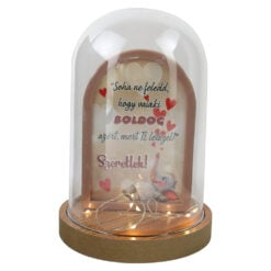 Cupola din plastic cu LED "Soha ne feledd..." 12x18 cm