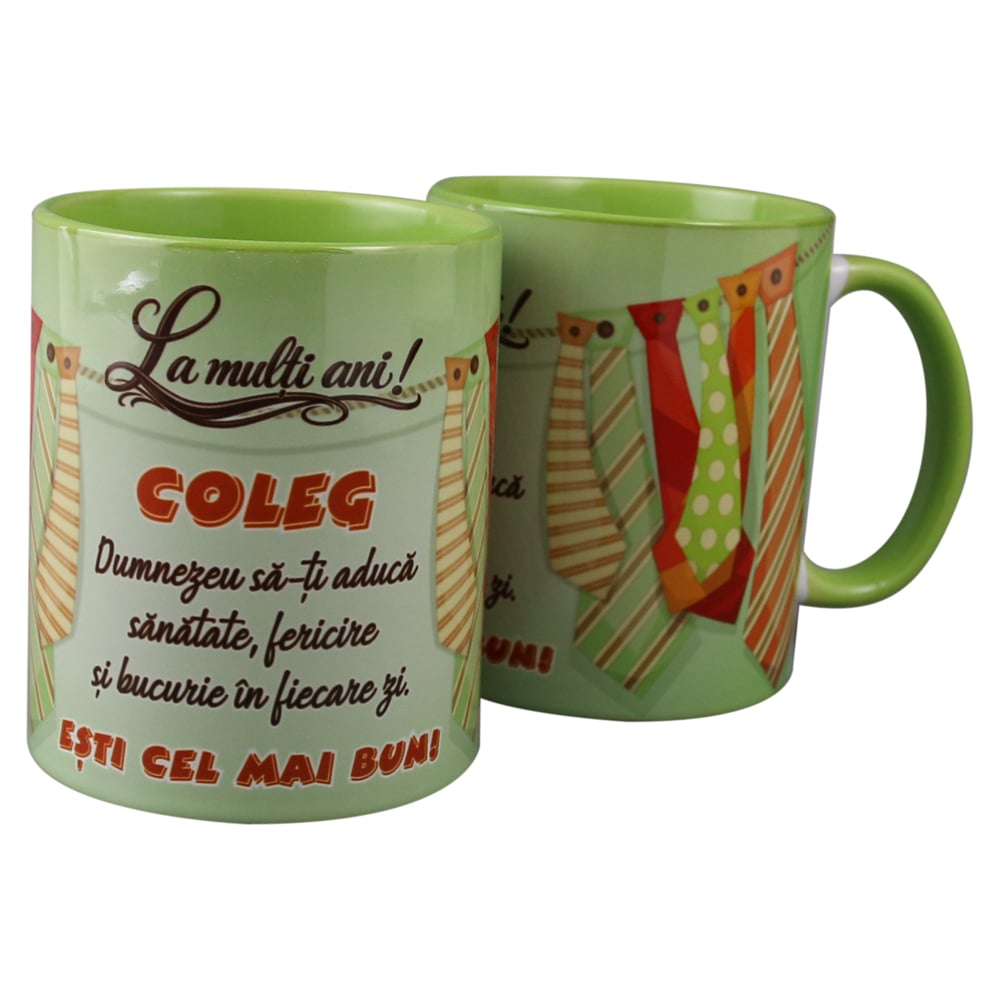 Cana ceramica "La multi ani! Coleg...esti cel mai bun!" Cana ceramica "La multi ani! Coleg...esti cel mai bun!"