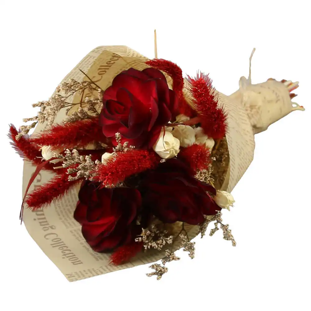 Buchet decorativ din plante uscate 35 cm