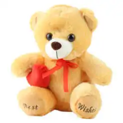 Ursulet din plus cu inimioara 18 cm