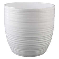Ghiveci din ceramica Bergamo Alb 16x15 cm