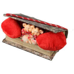 Carnetel decorativ cu inimioare si purcelusi