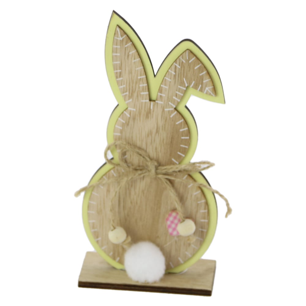Figurina iepuras de Paste din lemn 16 CM - Cotton tail Figurina iepuras de Paste din lemn 16 CM - Cotton tail