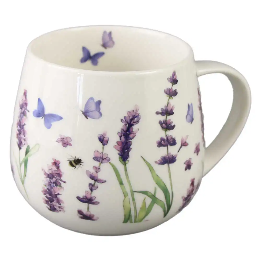 Cana din portelan 430 ml "Classic Lavender" in cutie decorativa