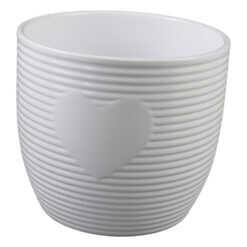 Ghiveci din ceramica Bergamo Alb 13x12 cm