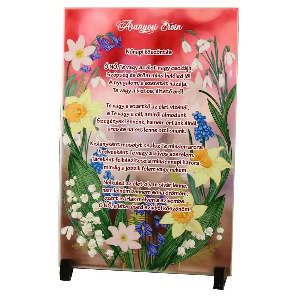 Placa decorativa "Nonapi koszontes..." 20x30 cm Placa decorativa "Nonapi koszontes..." 20x30 cm