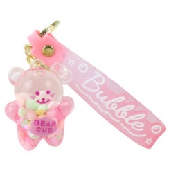 Breloc Bubble cu lichid si sclipici