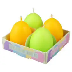 Set 4 Lumanari de Paste in forma de ou