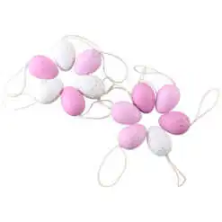 Set 12 oua din plastic 3x4 cm