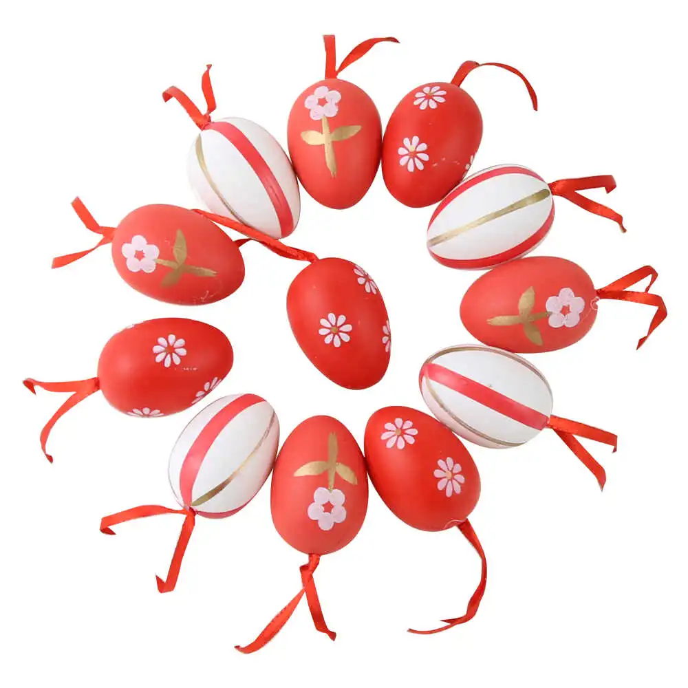 Set 12 oua din plastic 3x4 cm Set 12 oua din plastic 3x4 cm