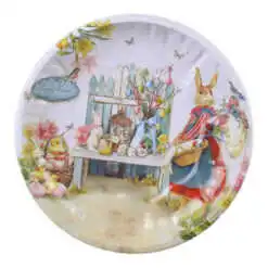 Farfurie decorativa metalica - design Paste