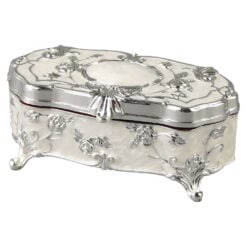 Caseta eleganta metalica pentru bijuterii