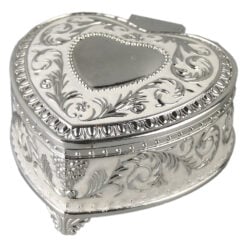 Caseta eleganta metalica pentru bijuterii