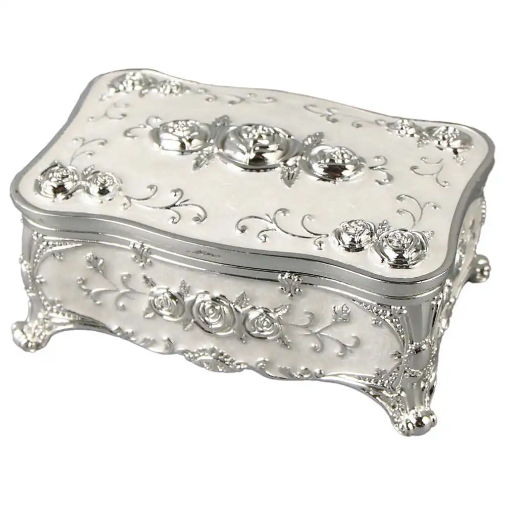 Caseta eleganta metalica pentru bijuterii Caseta eleganta metalica pentru bijuterii