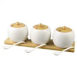 Set 3 recipiente condimente