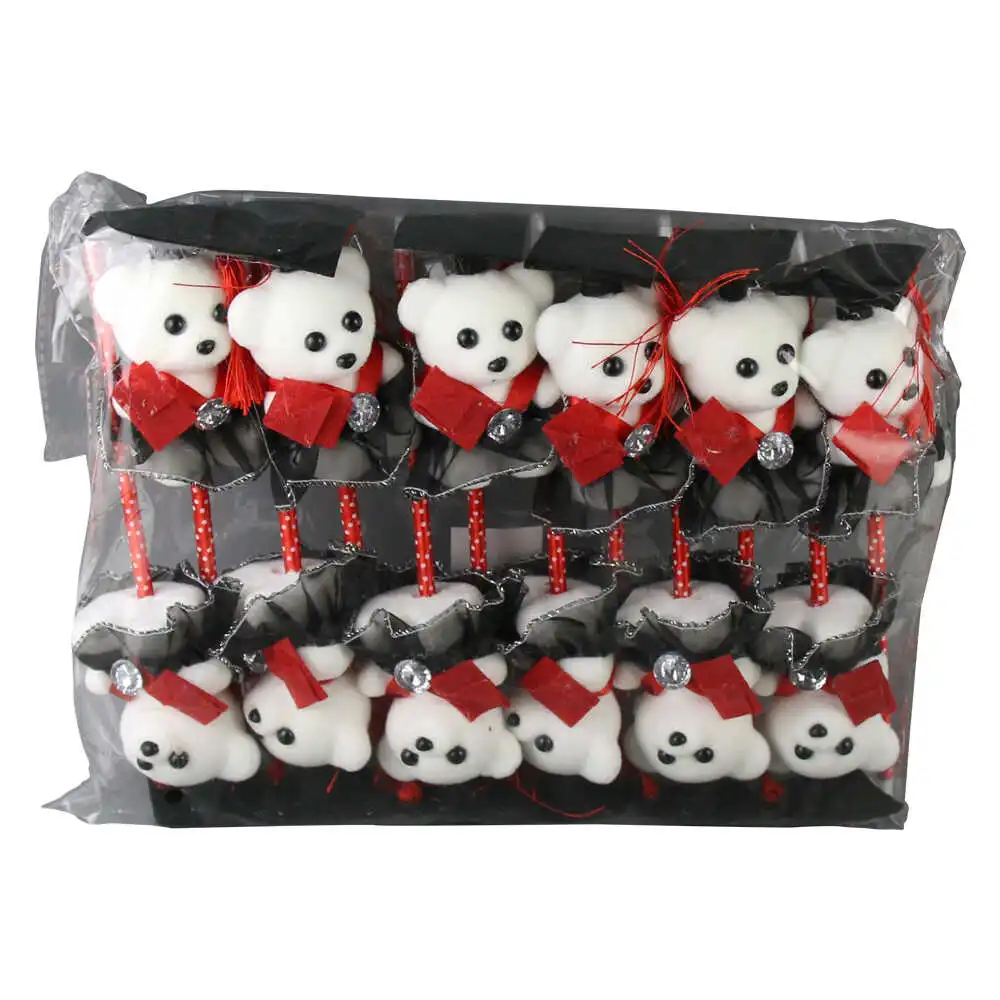 Set 12 pixuri Ursulet Absolvent 7x26 cm Set 12 pixuri Ursulet Absolvent 7x26 cm