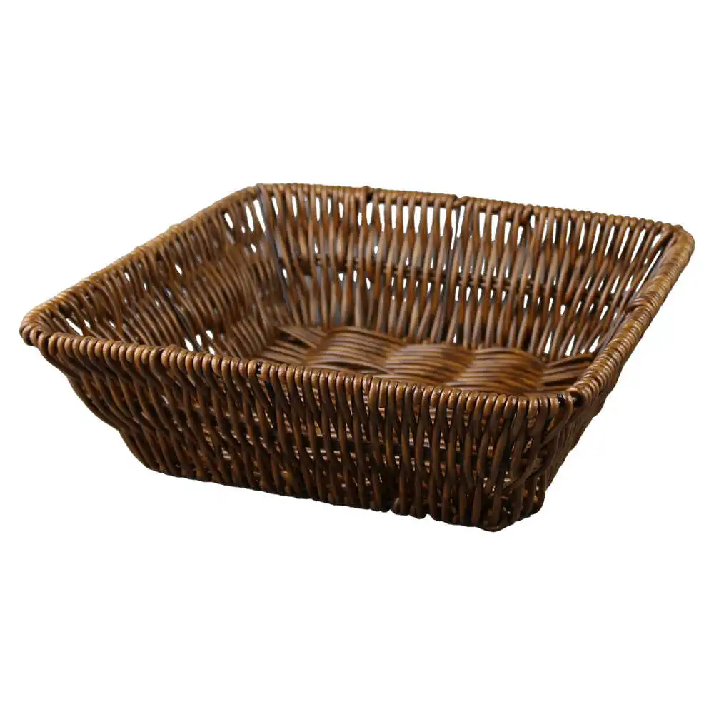Cos patrat din plastic pentru servire