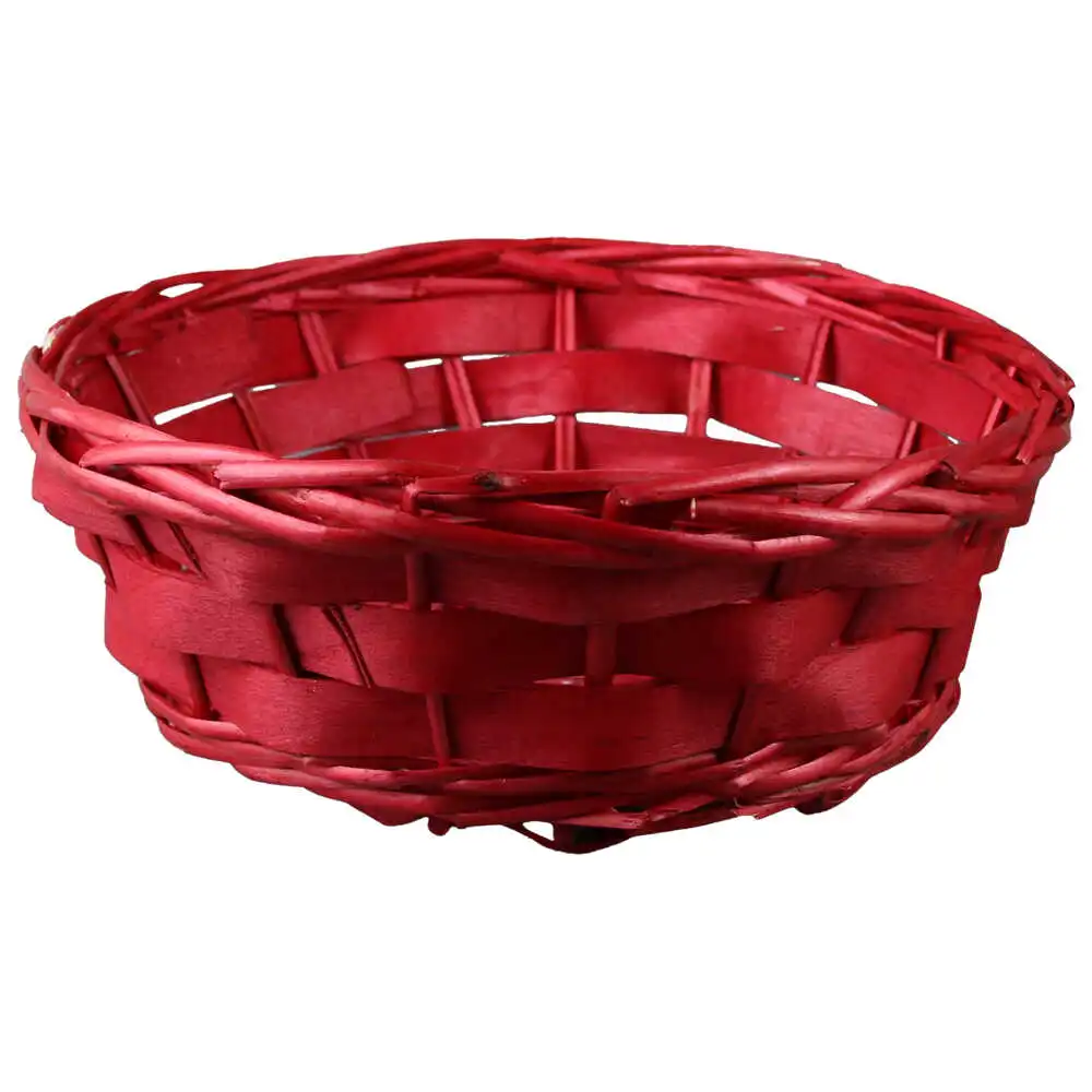 Cos rotund din rachita 25x8 cm Cos rotund din rachita 25x8 cm