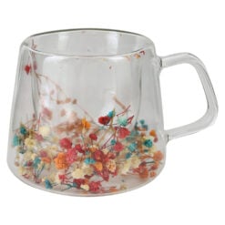 Cana de sticla cu pereti dubli 200 ml