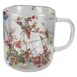 Cana de sticla cu pereti dubli 350 ml