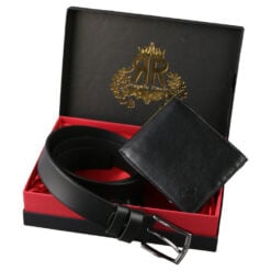 Set cadou din piele Portofel cu curea