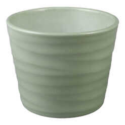Ghiveci din ceramica Wave verde 12x10 cm