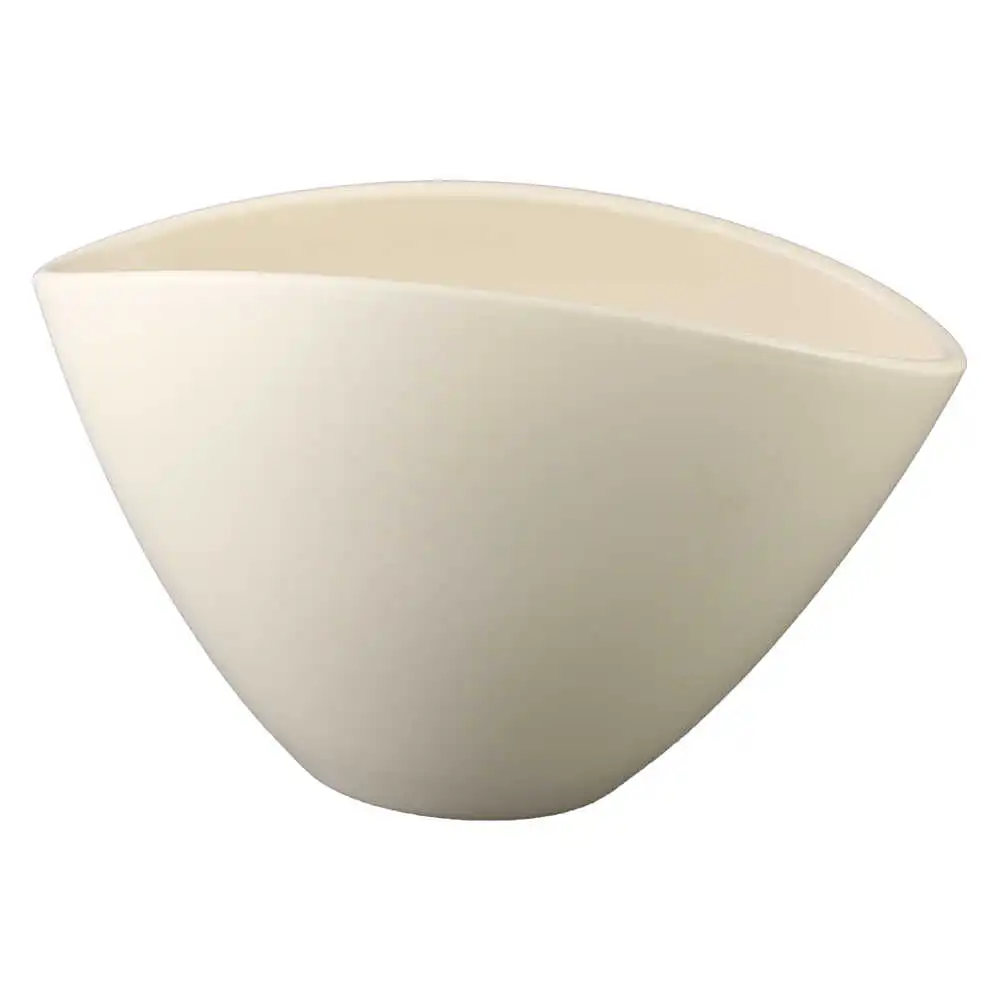 Ghiveci din ceramica Ovum crem mat 29x15 cm Ghiveci din ceramica Ovum crem mat 29x15 cm
