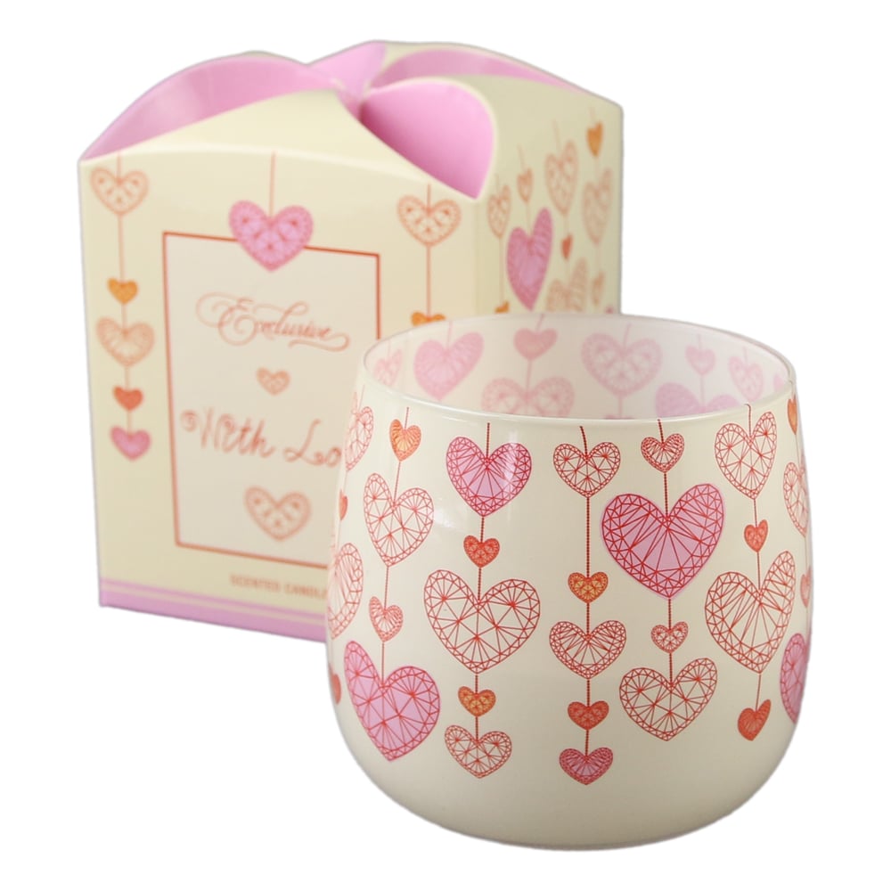 Lumanare parfumata With Love in pahar Lumanare parfumata With Love in pahar