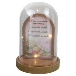 Cupola din plastic cu LED "Nu trebuie sa demonstrezi..." 12x18 cm