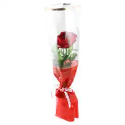 Trandafir artificial cu verdeata