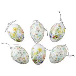 Set 6 oua din plastic 4x6 cm