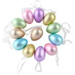 Set 12 oua din plastic 3x4 cm