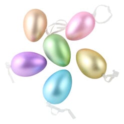 Set 6 oua din plastic 4x6 cm