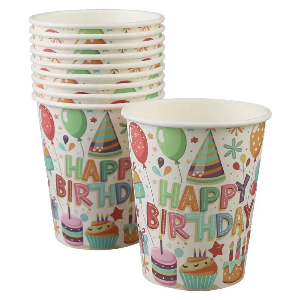 Set 10 pahare hartie party Set 10 pahare hartie party